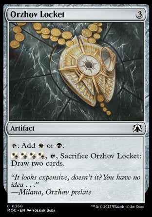 (368) Magic The Gathering Commander: March of the Machine Single: Orzhov Locket  Common