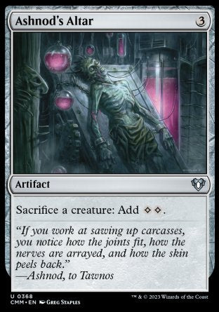 (368) Magic The Gathering Commander Masters Single: Ashnod's Altar Holo Uncommon