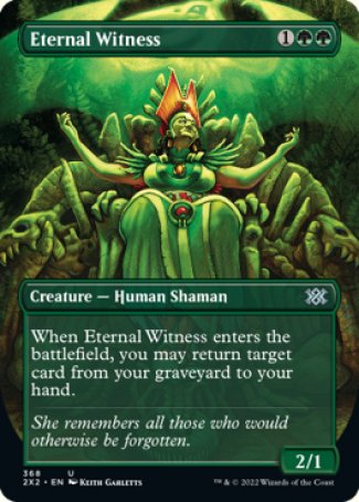 (368) Magic The Gathering Double Masters 2022: Extras Single: Eternal Witness  Uncommon