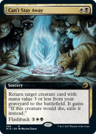 (368) Magic The Gathering Innistrad: Midnight Hunt: Extras Single: Can't Stay Away Holo Rare