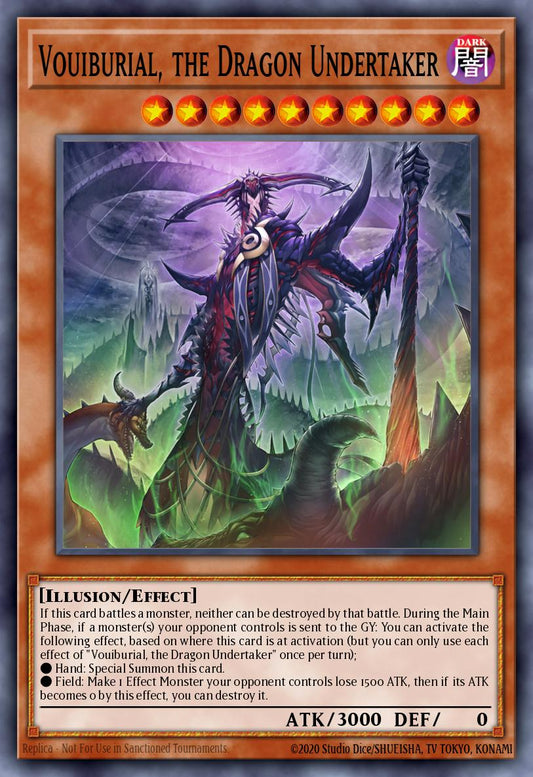 (087) YuGiOh TCG LEDE: Legacy of Destruction Single: Vouiburial, the Dragon Undertaker (V.2 - Quarter Century Secret Rare)  Quarter Century Secret Rare