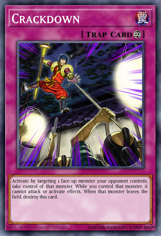 (084) YuGiOh TCG MP20: 2020 Tin of Lost Memories Mega Pack Single: Crackdown  Secret Rare