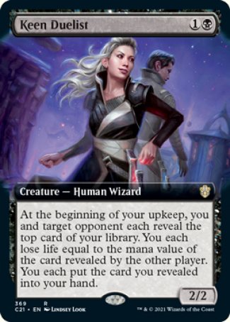 (369) Magic The Gathering Commander: Strixhaven: Extras Single: Keen Duelist  Rare