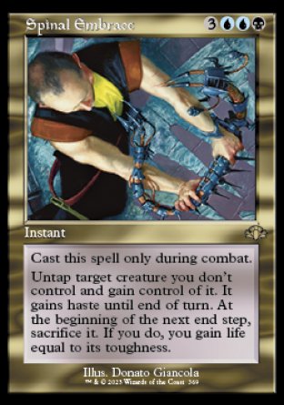 (369) Magic The Gathering Dominaria Remastered: Extras Single: Spinal Embrace Holo Rare