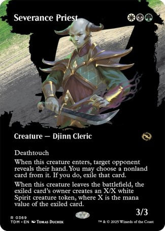 (369) Magic The Gathering Tarkir: Dragonstorm: Extras Single: Severance Priest  Rare