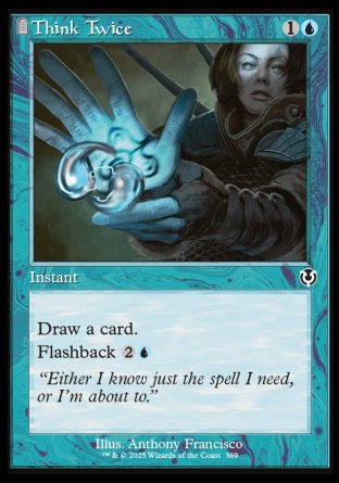 (369) Magic The Gathering Innistrad Remastered: Extras Single: Think Twice Holo Common