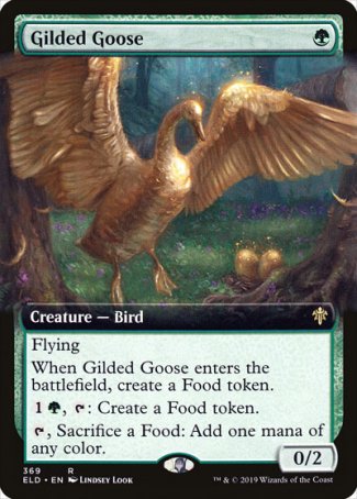 (369) Magic The Gathering Throne of Eldraine: Extras Single: Gilded Goose  Rare