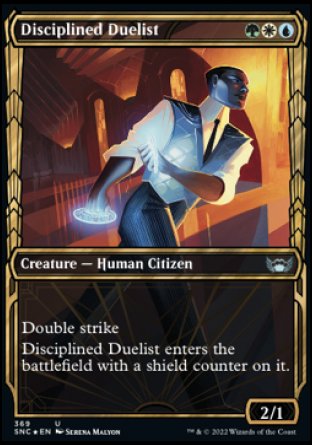 (369) Magic The Gathering Streets of New Capenna: Extras Single: Disciplined Duelist (V.2) Holo Uncommon