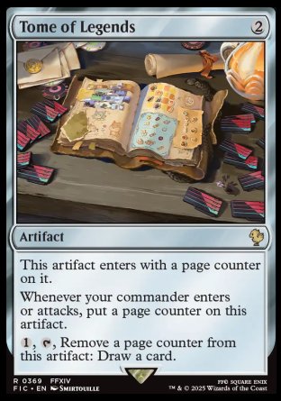 (369) Magic The Gathering Commander: Magic: The Gathering - FINAL FANTASY: Collector's Edition Single: Tome of Legends Holo Rare