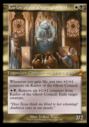 (369) Magic The Gathering Ravnica Remastered: Extras Single: Karlov of the Ghost Council (V.1)  Mythic