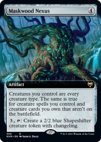 (369) Magic The Gathering Kaldheim: Extras Single: Maskwood Nexus  Rare