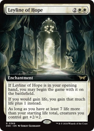 (369) Magic The Gathering Duskmourn: House of Horror: Extras Single: Leyline of Hope Holo Rare