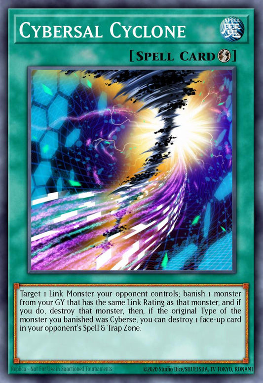 (033) YuGiOh TCG MP19: 2019 Gold Sarcophagus Tin Mega Pack Single: Cybersal Cyclone  Common