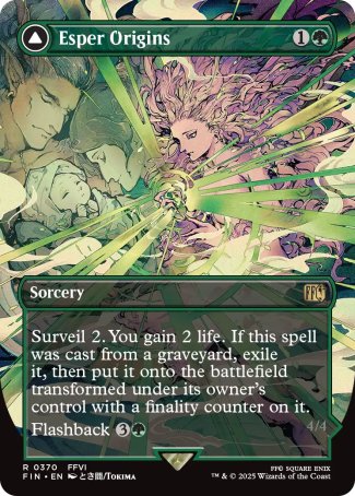 (370) Magic The Gathering Magic: The Gathering - FINAL FANTASY: Extras Single: Esper Origins // Summon: Esper Maduin Holo Rare