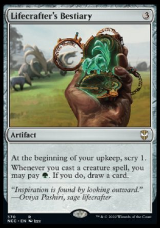 (370) Magic The Gathering Commander: Streets of New Capenna Single: Lifecrafter's Bestiary  Rare