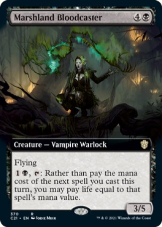 (370) Magic The Gathering Commander: Strixhaven: Extras Single: Marshland Bloodcaster  Rare