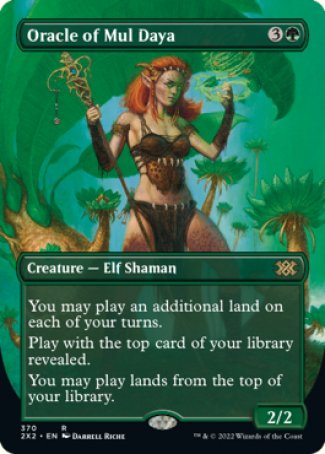 (370) Magic The Gathering Double Masters 2022: Extras Single: Oracle of Mul Daya (V.1)  Rare