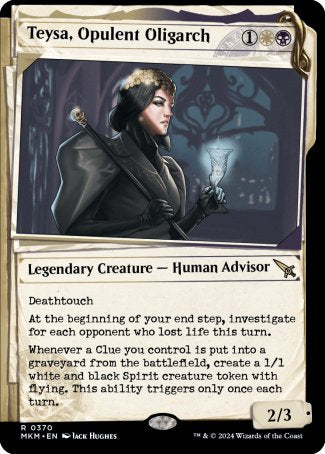 (370) Magic The Gathering Murders at Karlov Manor: Extras Single: Teysa, Opulent Oligarch (V.2) Holo Rare