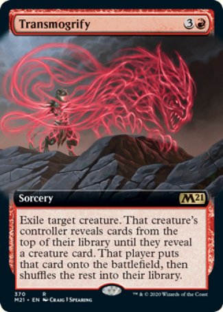 (370) Magic The Gathering Core 2021: Extras Single: Transmogrify Holo Rare