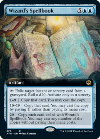 (370) Magic The Gathering Adventures in the Forgotten Realms: Extras Single: Wizard's Spellbook Holo Rare