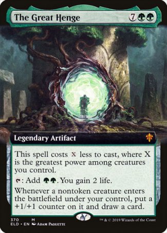 (370) Magic The Gathering Throne of Eldraine: Extras Single: The Great Henge  Mythic