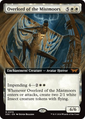(370) Magic The Gathering Duskmourn: House of Horror: Extras Single: Overlord of the Mistmoors (V.1)  Mythic