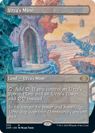 (370) Magic The Gathering Double Masters: Extras Single: Urza's Mine Holo Rare