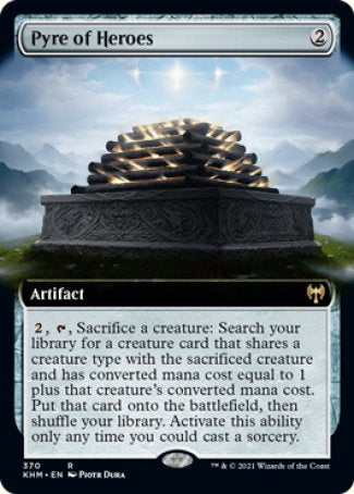 (370) Magic The Gathering Kaldheim: Extras Single: Pyre of Heroes Holo Rare