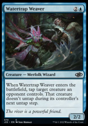 (370) Magic The Gathering Jumpstart 2022 Single: Watertrap Weaver  Common