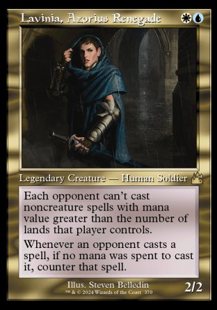 (370) Magic The Gathering Ravnica Remastered: Extras Single: Lavinia, Azorius Renegade (V.1)  Holo Rare