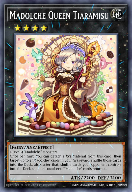 (045) YuGiOh TCG PGL2: Premium Gold 2 Single: Madolche Queen Tiaramisu  Gold Rare