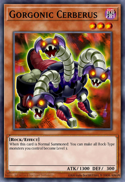 (195) YuGiOh TCG MP14: 2014 Mega-Tins Mega-Pack Single: Gorgonic Cerberus  Common