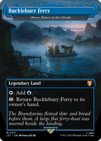 (371) Magic The Gathering Commander: The Lord of the Rings: Tales of Middle-earth: Extras Single: Oboro, Palace in the Clouds (V.1) Holo Mythic