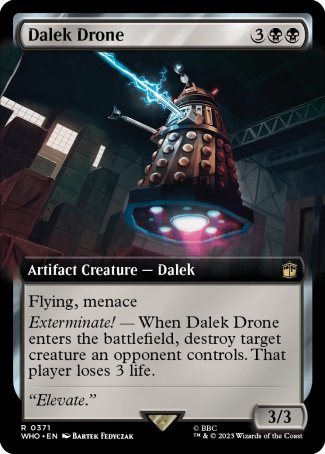 (371) Magic The Gathering Universes Beyond: Doctor Who: Extras Single: Dalek Drone (V.1) Holo Rare
