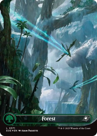 (371) Magic The Gathering Edge of Eternities: Extras Single: Forest Holo Land