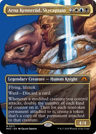 (371) Magic The Gathering Modern Horizons 3: Extras Single: Arna Kenner������d, Skycaptain (V.1)  Holo Mythic