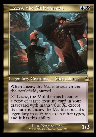 (371) Magic The Gathering Ravnica Remastered: Extras Single: Lazav, the Multifarious (V.1)  Rare