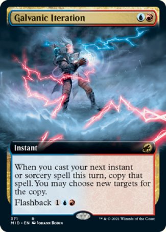 (371) Magic The Gathering Innistrad: Midnight Hunt: Extras Single: Galvanic Iteration Holo Rare