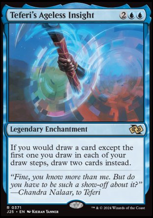 (371) Magic The Gathering Foundations Jumpstart Single: Teferi's Ageless Insight  Rare