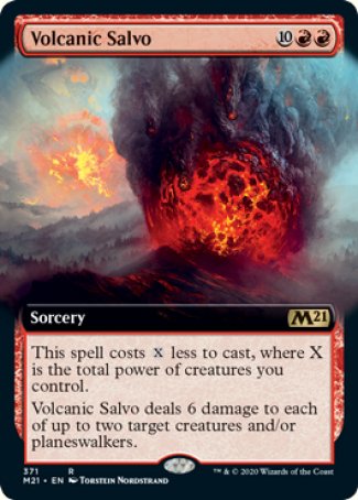 (371) Magic The Gathering Core 2021: Extras Single: Volcanic Salvo Holo Rare
