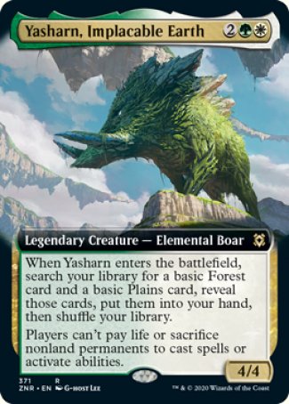 (371) Magic The Gathering Zendikar Rising: Extras Single: Yasharn, Implacable Earth  Rare