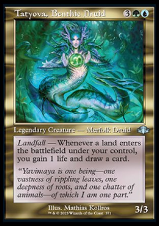 (371) Magic The Gathering Dominaria Remastered: Extras Single: Tatyova, Benthic Druid  Uncommon