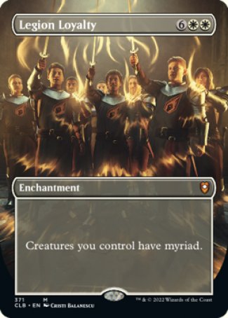 (371) Magic The Gathering Commander Legends: Battle for Baldur's Gate: Extras Single: Legion Loyalty  Mythic