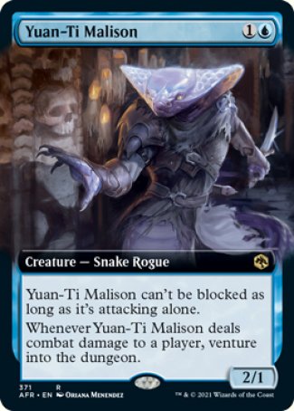 (371) Magic The Gathering Adventures in the Forgotten Realms: Extras Single: Yuan-Ti Malison Holo Rare