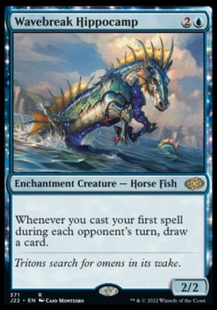 (371) Magic The Gathering Jumpstart 2022 Single: Wavebreak Hippocamp  Rare