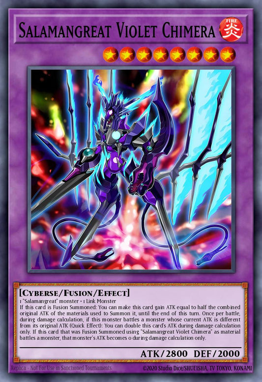 (016) YuGiOh TCG MP20: 2020 Tin of Lost Memories Mega Pack Single: Salamangreat Violet Chimera  Common