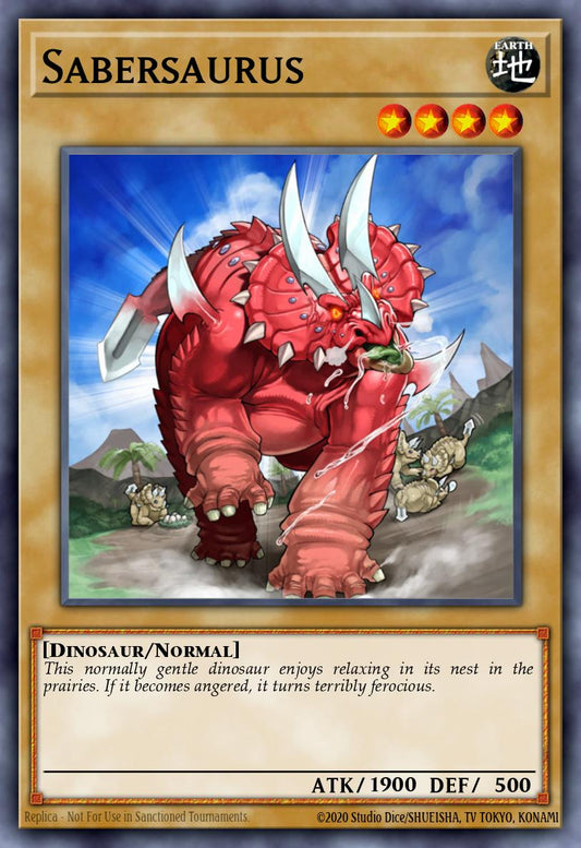 (143) YuGiOh TCG LCJW: Legendary Collection 4: Mega Pack Single: Sabersaurus  Secret Rare