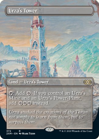 (372) Magic The Gathering Double Masters: Extras Single: Urza's Tower Holo Rare