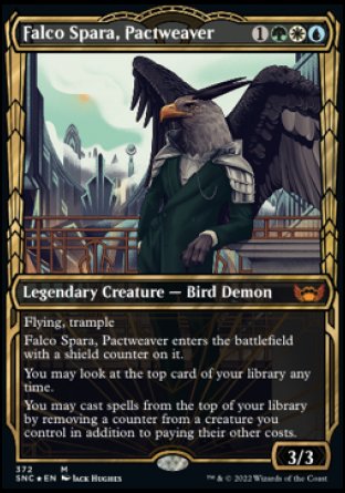 (372) Magic The Gathering Streets of New Capenna: Extras Single: Falco Spara, Pactweaver (V.2) Holo Mythic