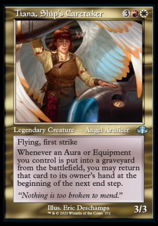 (372) Magic The Gathering Dominaria Remastered: Extras Single: Tiana, Ship's Caretaker Holo Uncommon
